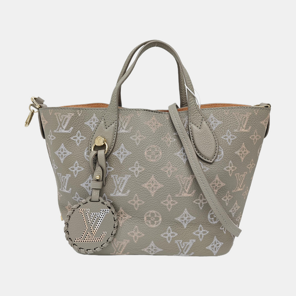 BLOSSOM PM Monogram Calfskin Gray