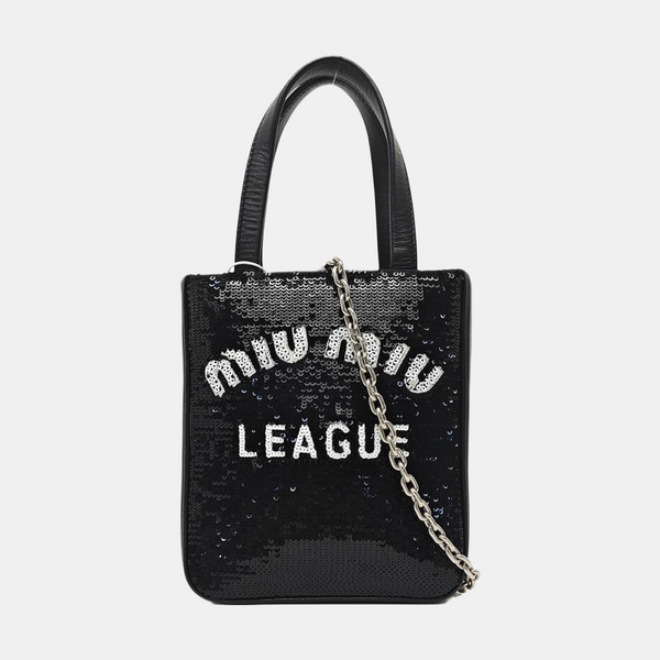 Sequins Tote Bag Black