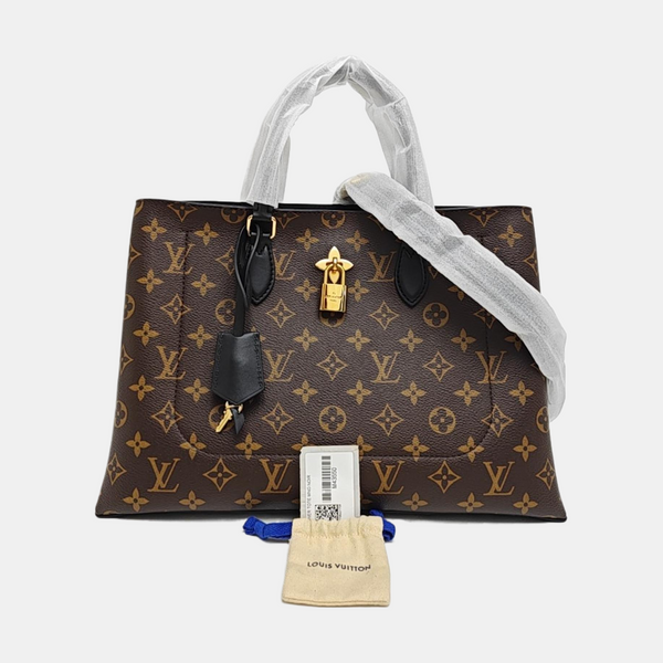 FLOWER Monogram Coated Canvas Brown