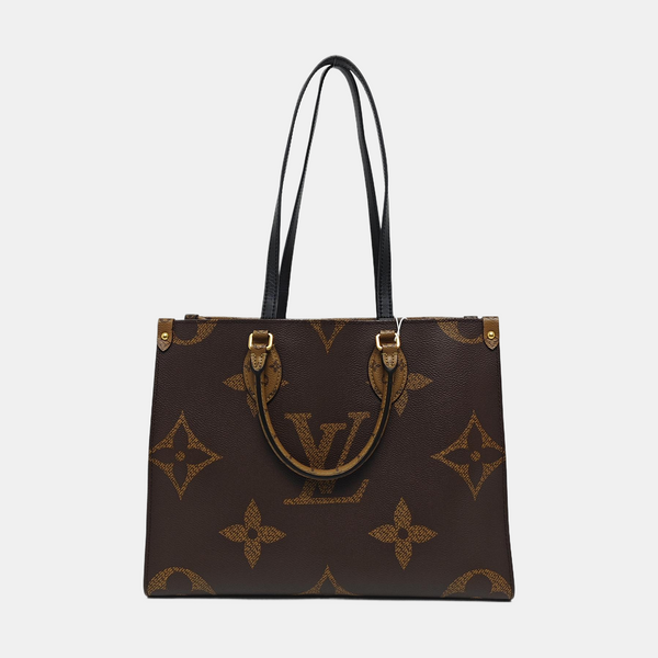 ONTHEGO MM Monogram Coated Canvas Brown