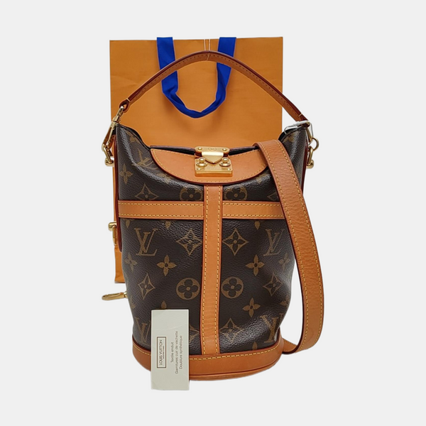 DUFFLE Monogram Coated Canvas Brown