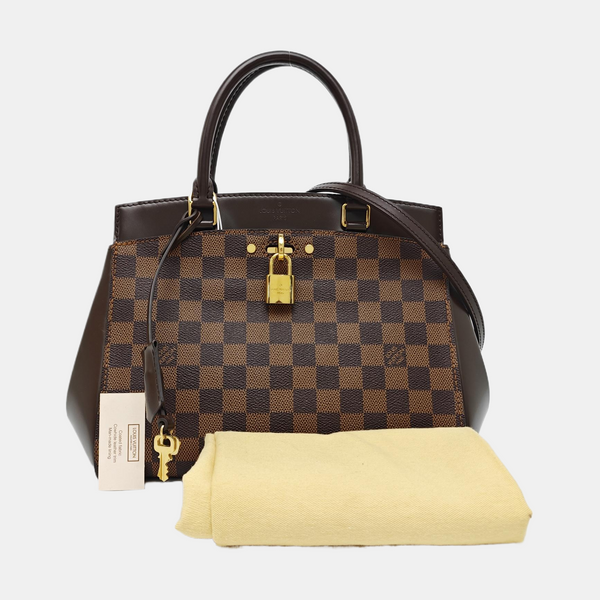 RIVOLI Damier Ebene Coated Canvas Brown