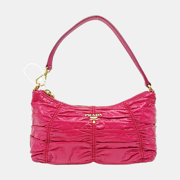Patent Leather Top Handle Bag Pink