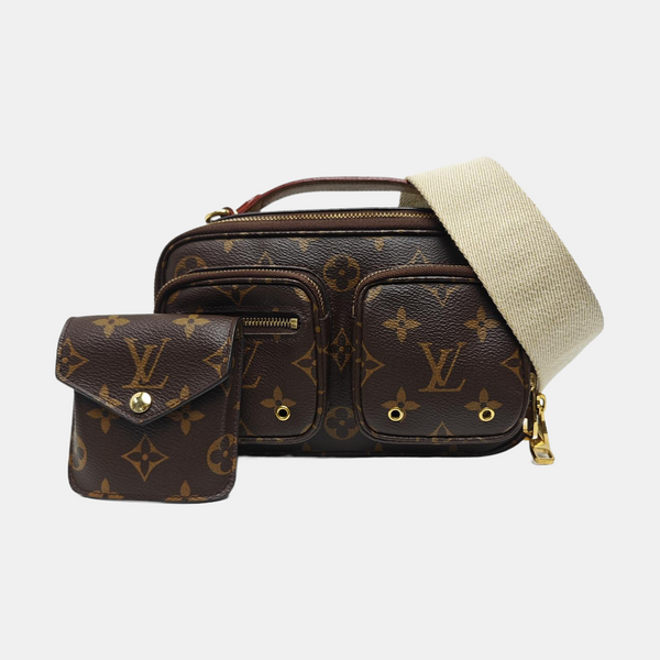 UTILITY Monogram Coated Canvas Brown