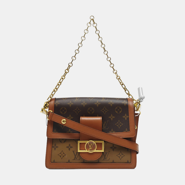 DAUPHINE MM Monogram Coated Canvas Brown