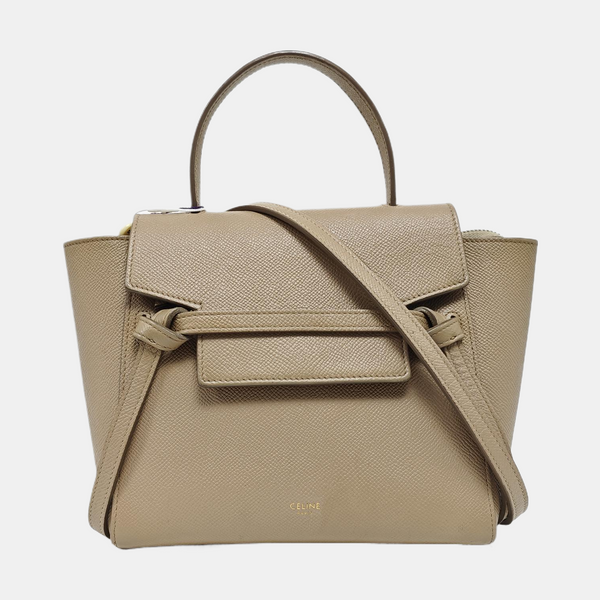 BELT Nano Calfskin Beige
