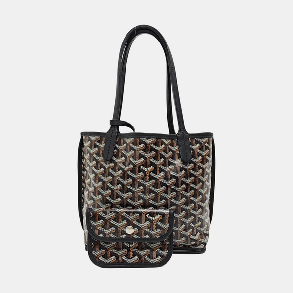 Anjou Mini Coated Canvas Black