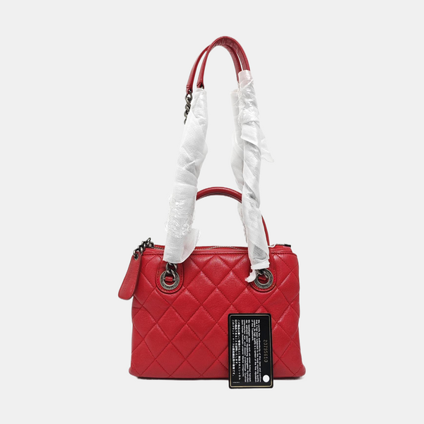 Quilted Lambskin Red