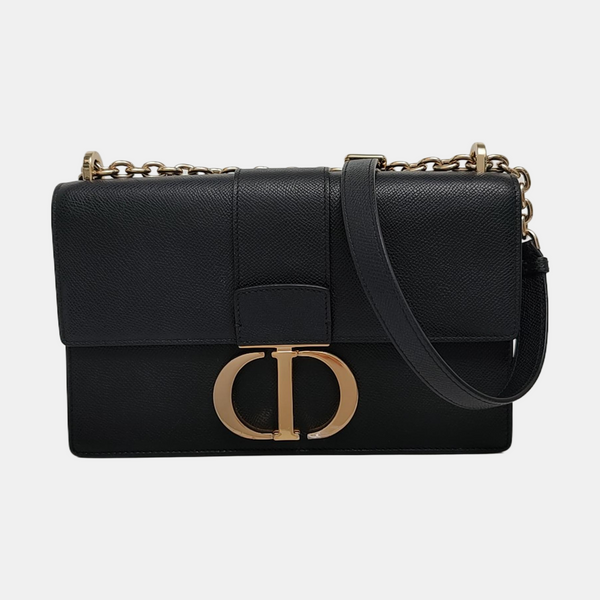 30 Montaigne Calfskin Black