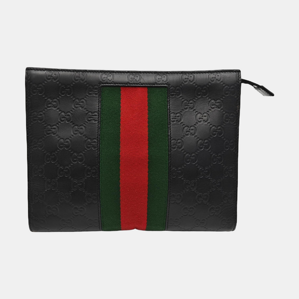 Signature Monogram Calfskin Black