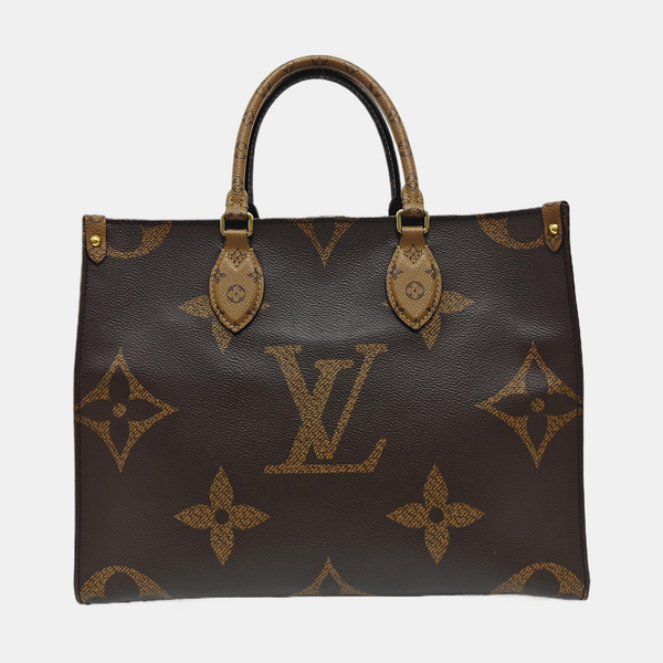 ONTHEGO MM Monogram Coated Canvas Brown
