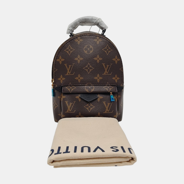 PALM SPRINGS Mini Monogram Coated Canvas Brown