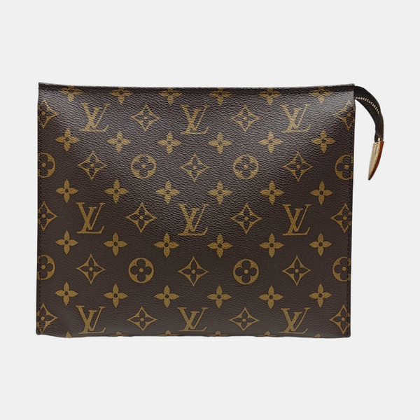 TOILET POCKET 26 Monogram Coated Canvas Brown