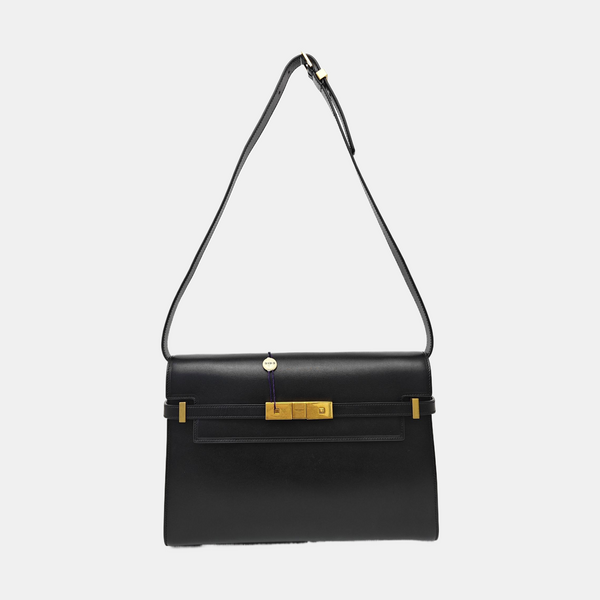 MANHATTAN Medium Calfskin Black