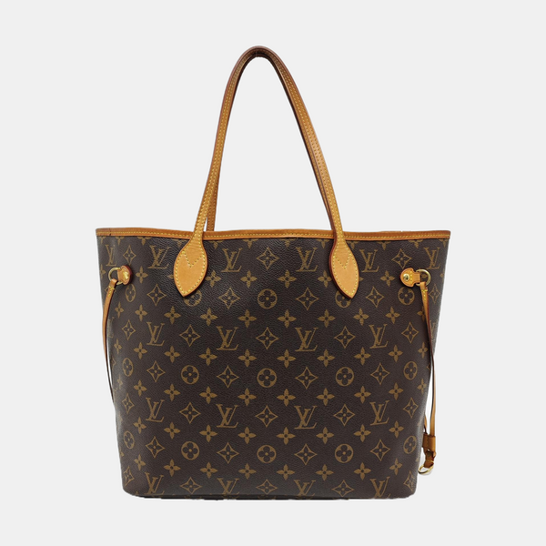 NEVERFULL MM Monogram Coated Canvas Brown
