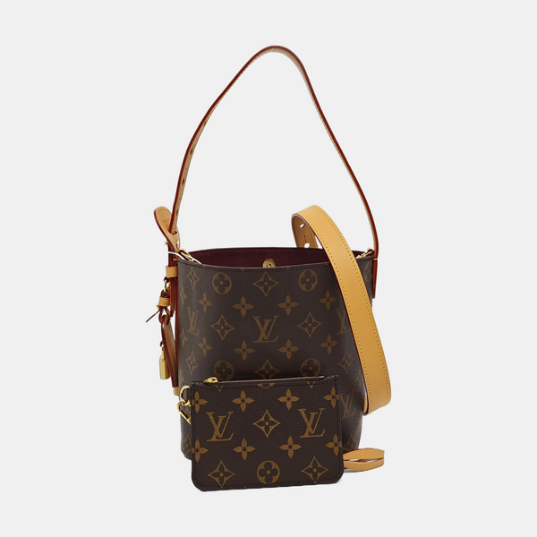 ALL IN BB Monogram Coated Canvas Brown