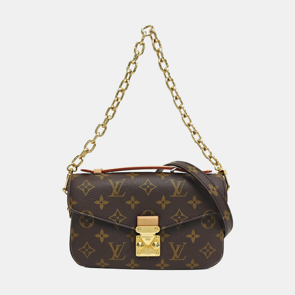 MÉTIS EAST WEST Monogram Coated Canvas Brown