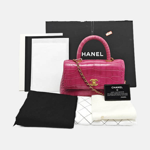 COCO HANDLE Small Crocodile Red