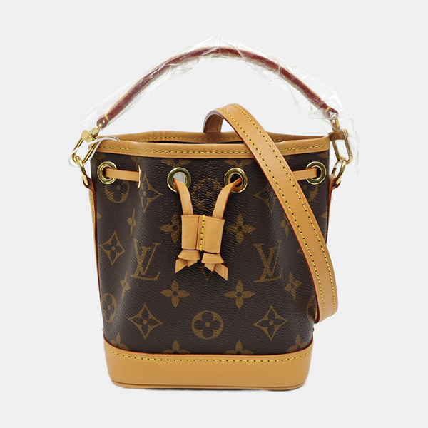NOÉ Nano Monogram Coated Canvas Brown