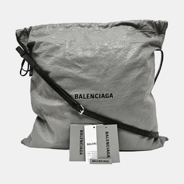 Lambskin Shoulder Bag Gray
