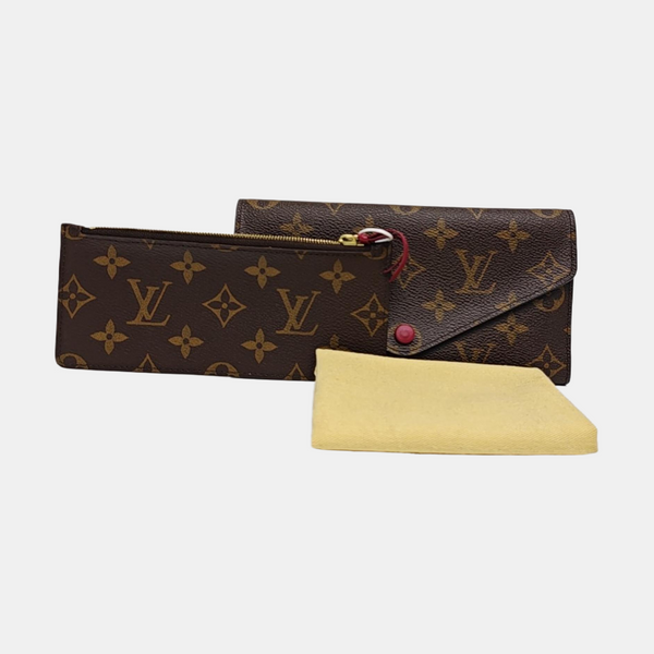 JOSÉPHINE Monogram Coated Canvas Brown Wallet