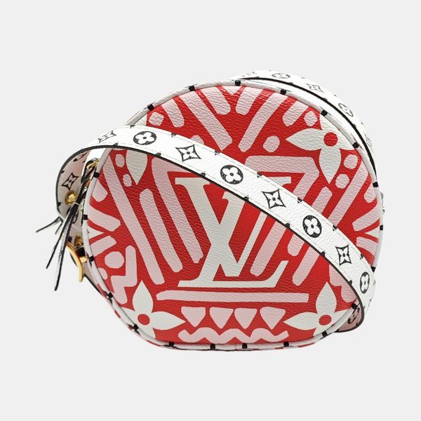 BOITE CHAPEAU PM Coated Canvas Red
