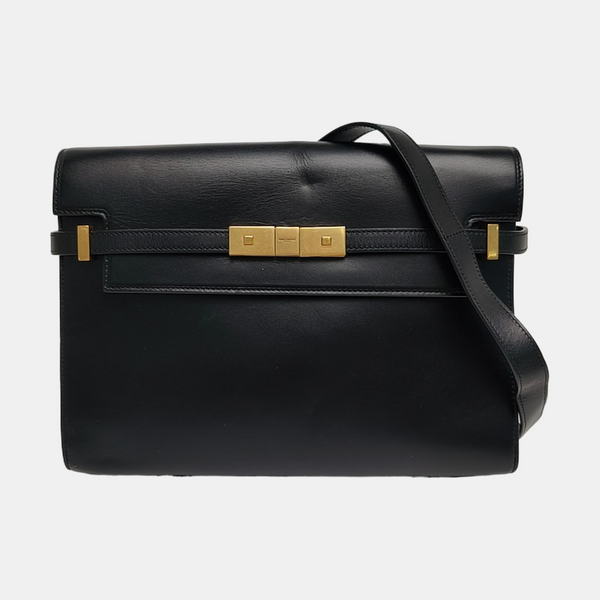 MANHATTAN Medium Calfskin Black