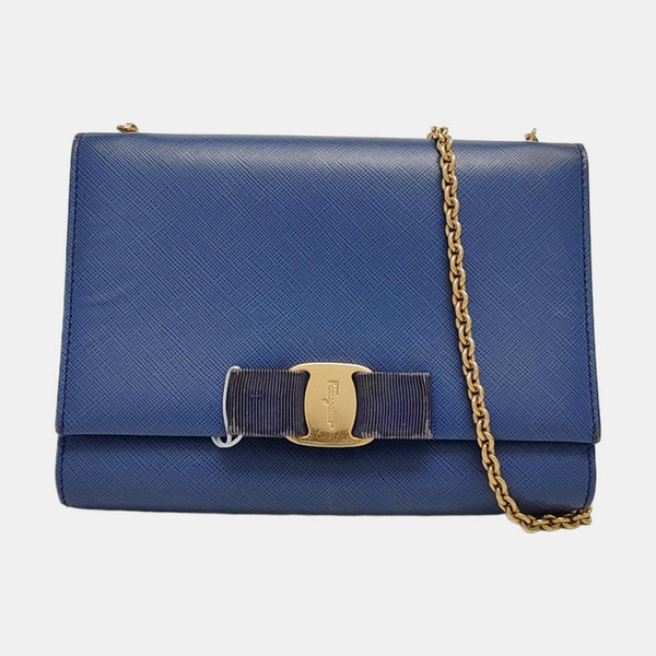 Ginny Small Calfskin Blue