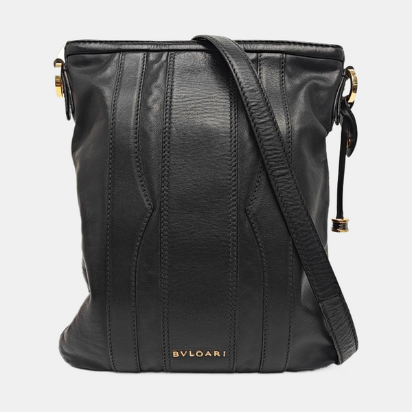 Calfskin Shoulder Bag Black