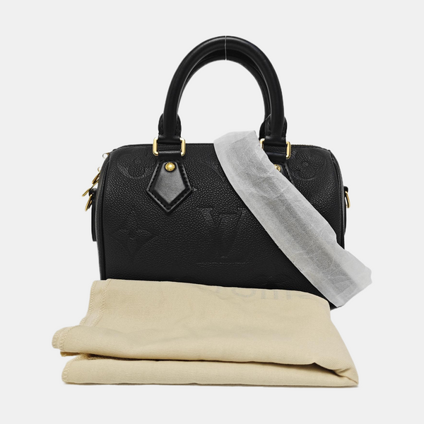 SPEEDY 20 Monogram Calfskin Black