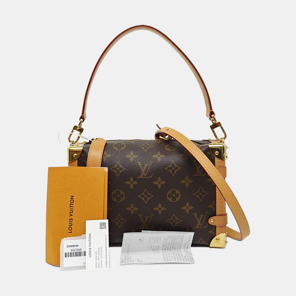 SIDE TRUNK MM Monogram Coated Canvas Brown