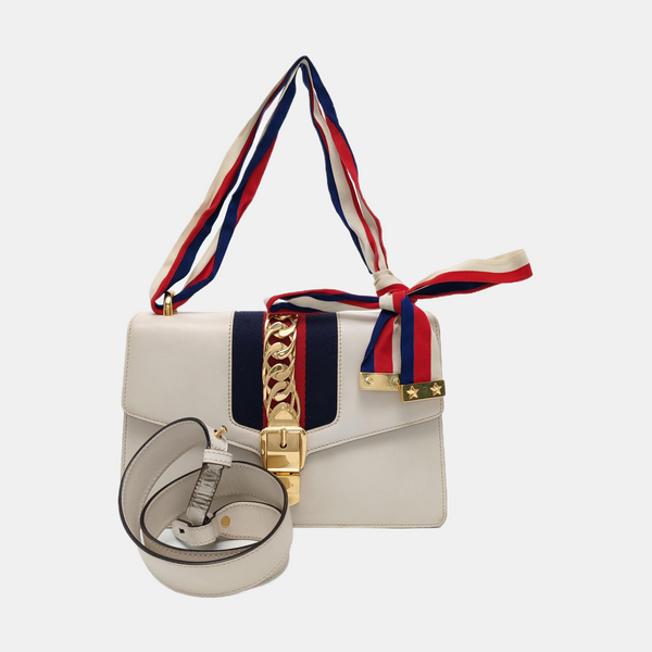 Sylvie Small Calfskin White