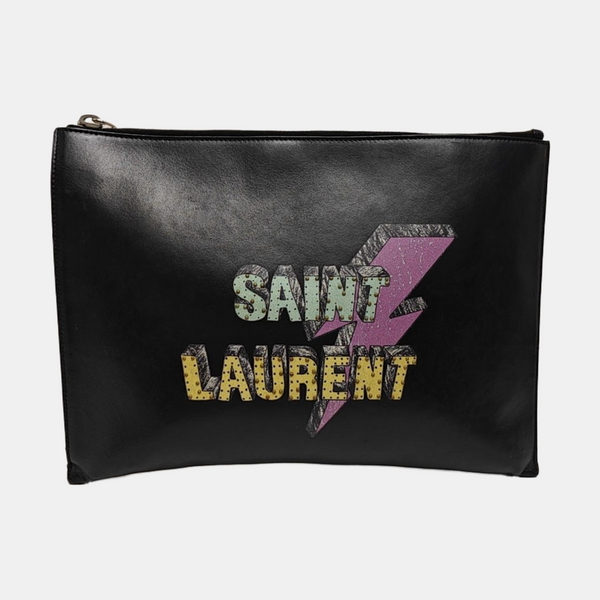 Calfskin Clutch Black