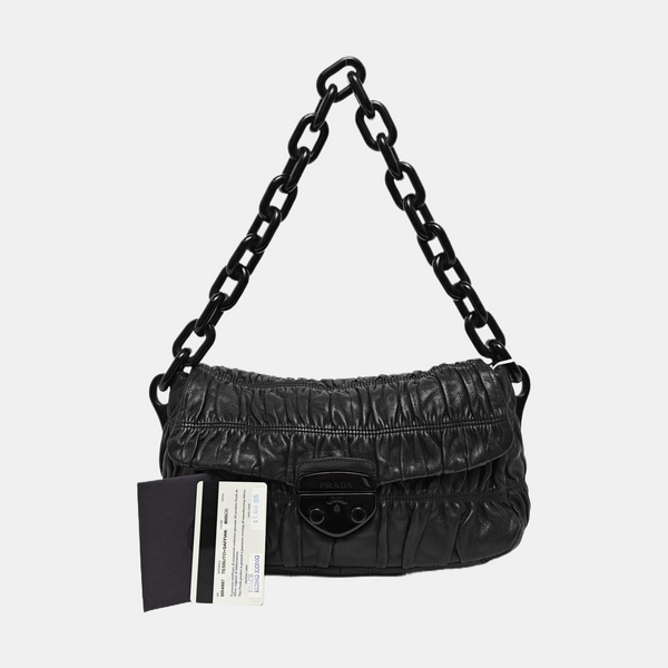 Gaufre Quilted Lambskin Black