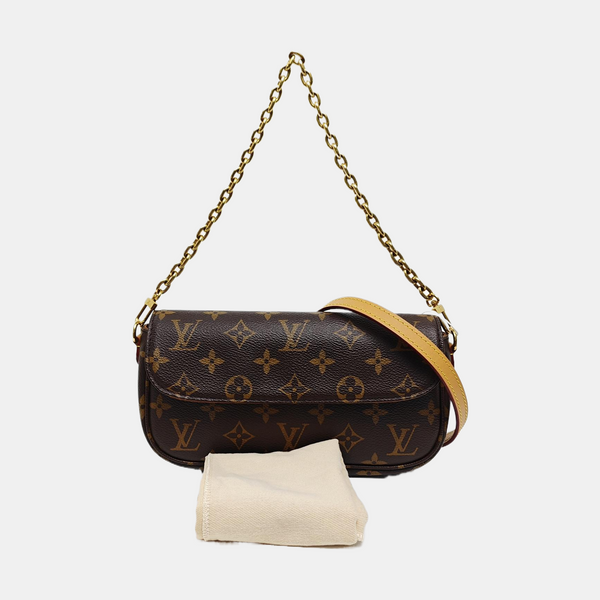 IVY Monogram Coated Canvas Brown