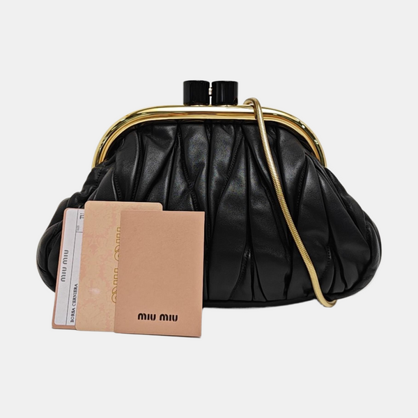 Miu Belle Lambskin Black