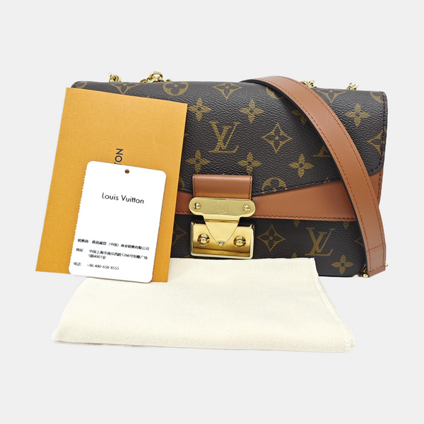 MARCEAU Monogram Coated Canvas Brown