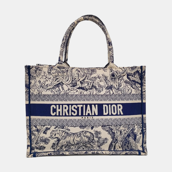 Book Tote Medium Canvas Blue