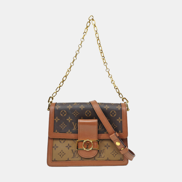 DAUPHINE MM Monogram Coated Canvas Brown