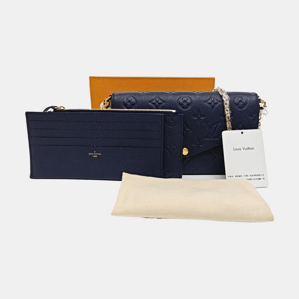 FÉLICIE Monogram Calfskin Blue