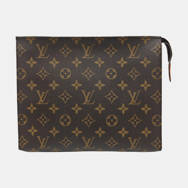 TOILET POCKET 26 Monogram Coated Canvas Brown