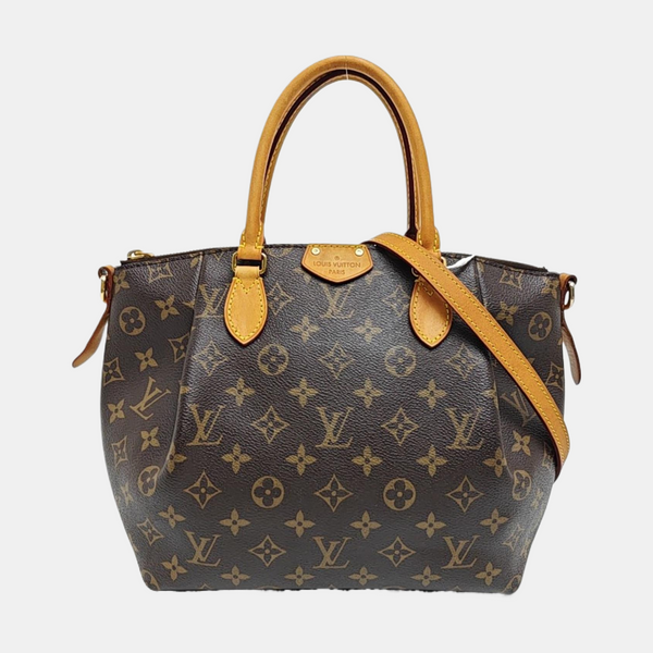 TURENNE Monogram Coated Canvas Brown