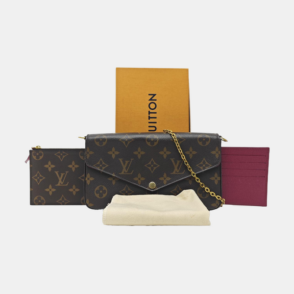 FÉLICIE Monogram Coated Canvas Brown
