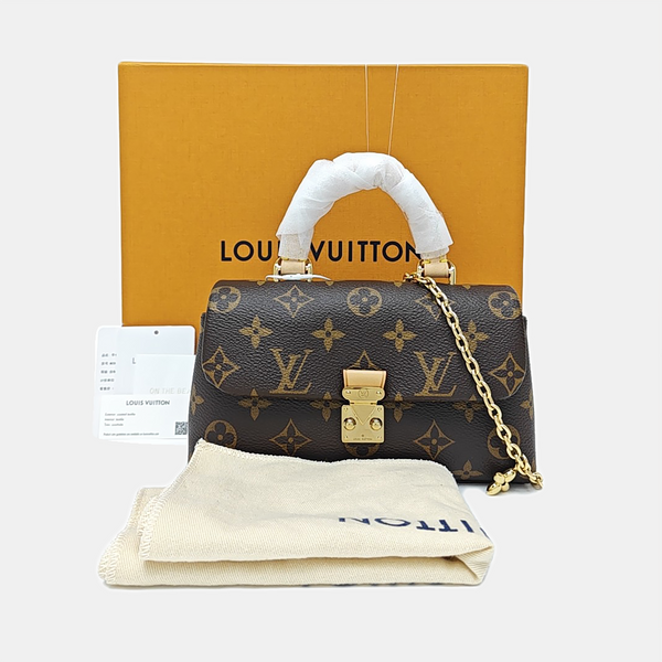 MADELEINE Monogram Coated Canvas Brown