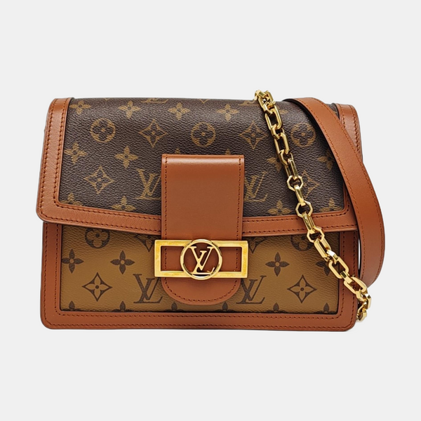 DAUPHINE MM Monogram Coated Canvas Brown