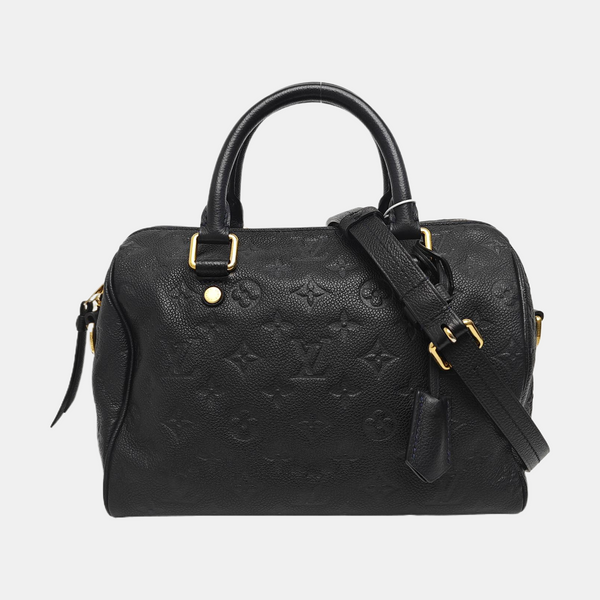 SPEEDY 25 Monogram Calfskin Black