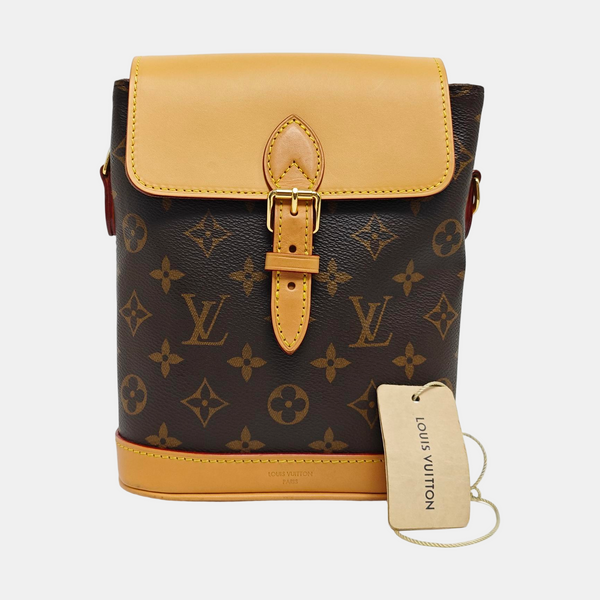 SOHO Mini Monogram Coated Canvas Brown