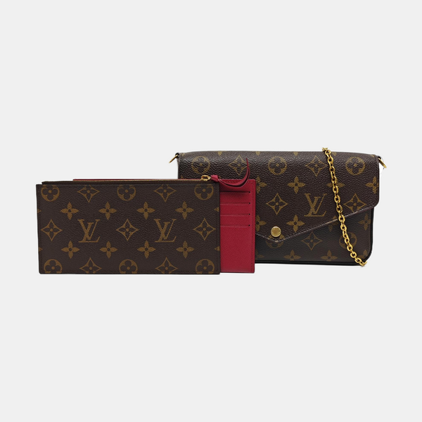 FÉLICIE Monogram Coated Canvas Brown
