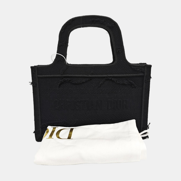 Book Tote Mini Canvas Black