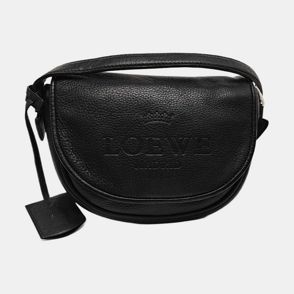 Calfskin Shoulder Bag Black
